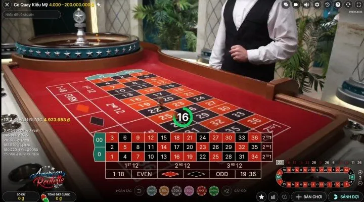 America Roulette – Thử vận đỏ đen sớm rinh thưởng khủng