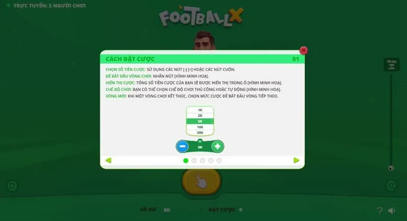 Mẹo chơi FootballX thắng to